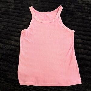 Aerie Pink Ribbed Tank Top